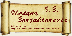 Vladana Barjaktarević vizit kartica